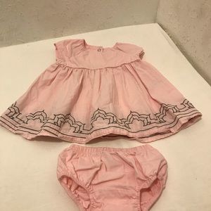 Robeez Dress with Decorative Hem and Diaper Cover Pink 3-6 Months